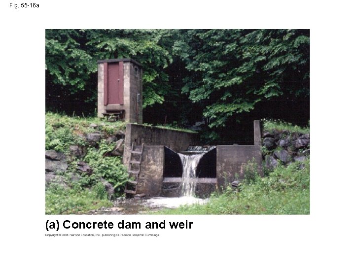 Fig. 55 -16 a (a) Concrete dam and weir 