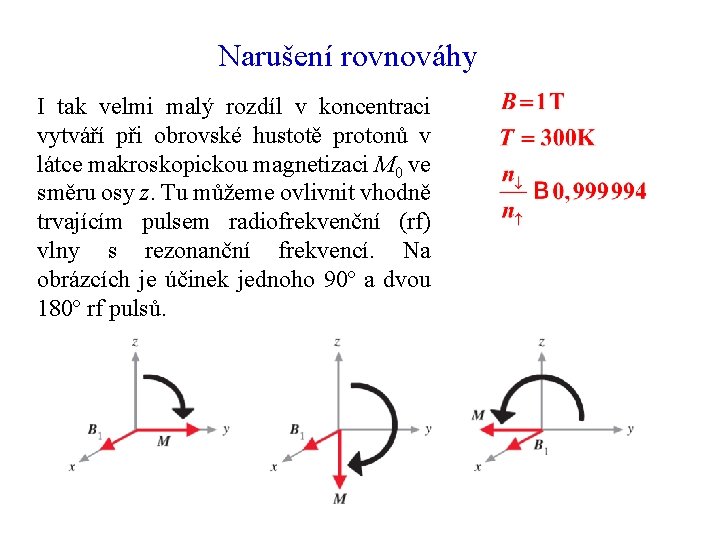 Narušení rovnováhy I tak velmi malý rozdíl v koncentraci vytváří při obrovské hustotě protonů