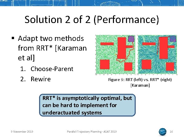 Solution 2 of 2 (Performance) § Adapt two methods from RRT* [Karaman et al]