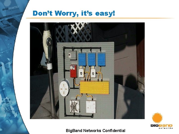 Don’t Worry, it’s easy! Big. Band Networks Confidential Don’t Worry, it’s easy! Big. Band Networks Confidential
