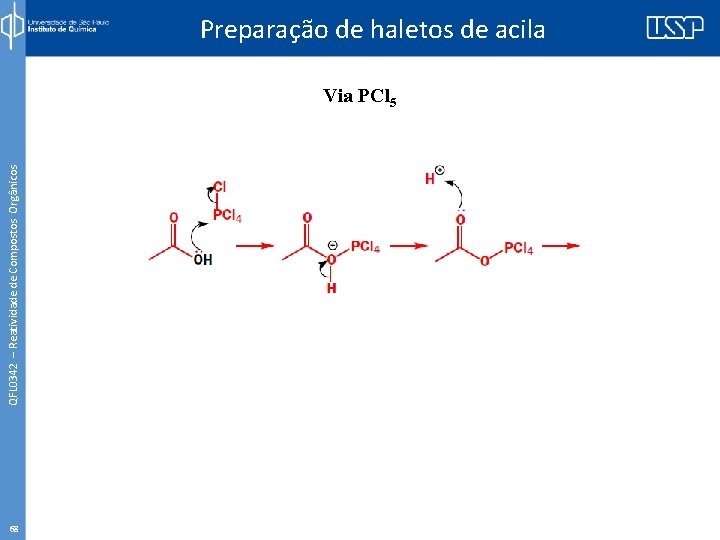 QFL 0342 – Reatividade de Compostos Orgânicos Preparação de haletos de acila Via PCl