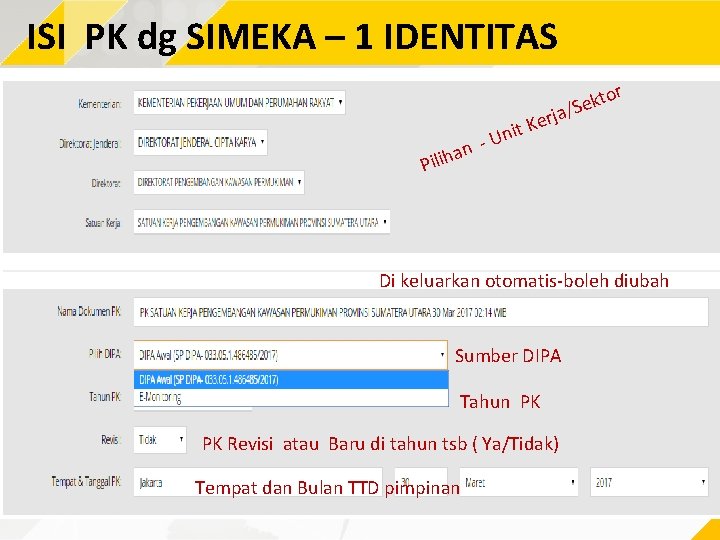 ISI PK dg SIMEKA – 1 IDENTITAS rj an h i l i P