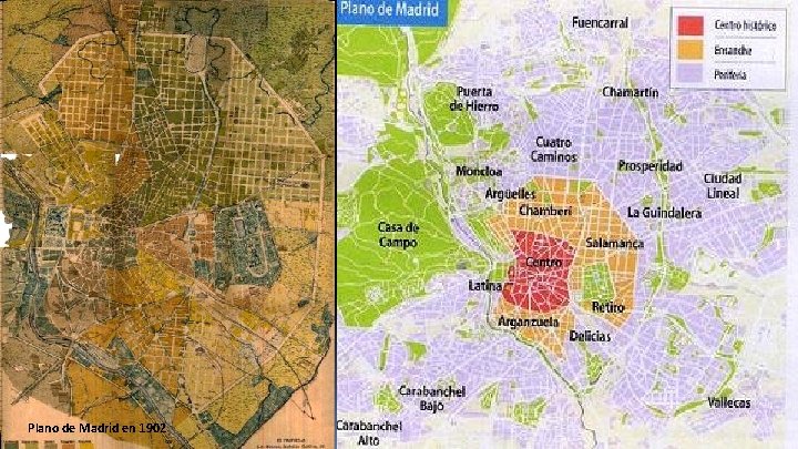 Plano de Madrid en 1902 