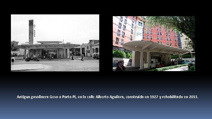 Antigua gasolinera Gesa o Porto Pi, en la calle Alberto Aguilera, construida en 1927