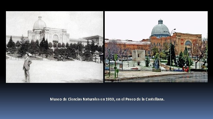 Museo de Ciencias Naturales en 1910, en el Paseo de la Castellana. 