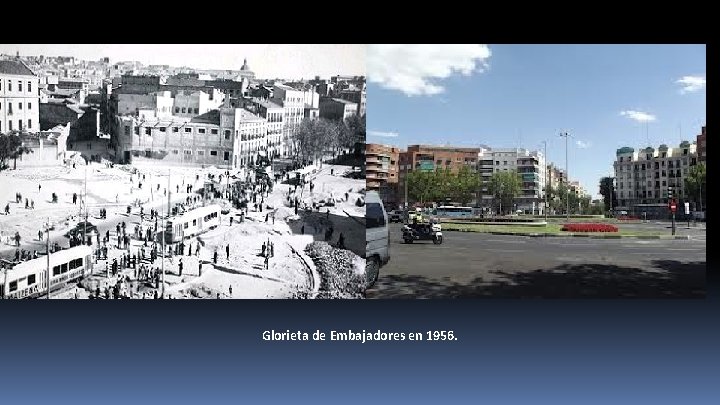 Glorieta de Embajadores en 1956. 