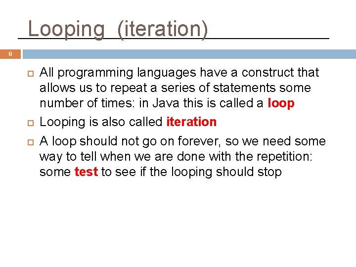 1 TOPIC 6 MODIFYING PICTURES USING LOOPS Notes