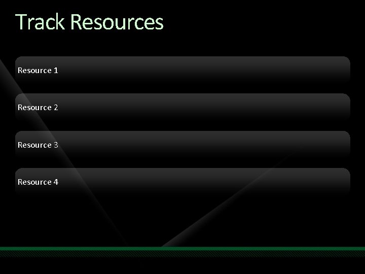 Track Resources Resource 1 Resource 2 Resource 3 Resource 4 