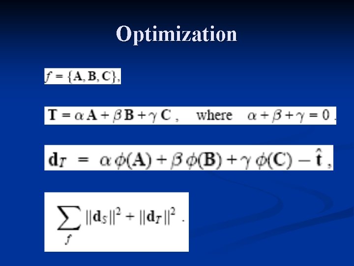 Optimization 