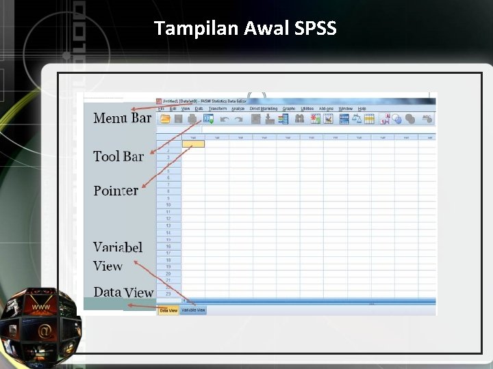 Tampilan Awal SPSS 