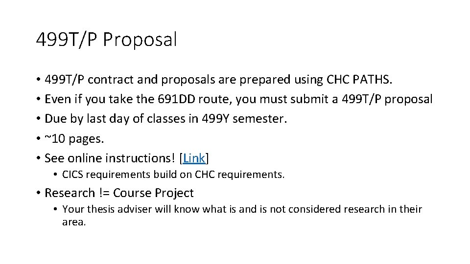499 T/P Proposal • 499 T/P contract and proposals are prepared using CHC PATHS.
