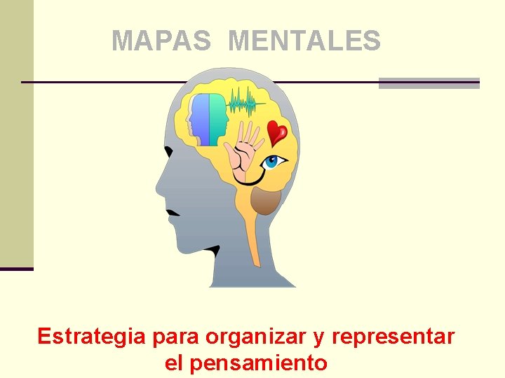 MAPAS MENTALES Estrategia para organizar y representar el pensamiento 