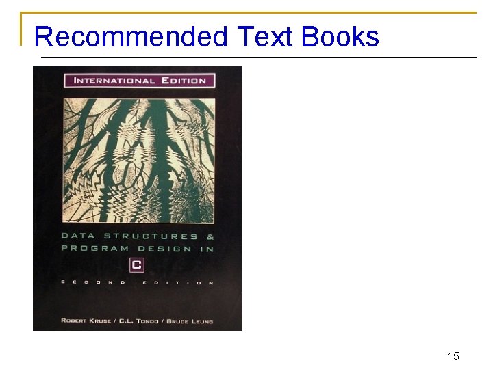 Recommended Text Books 15 