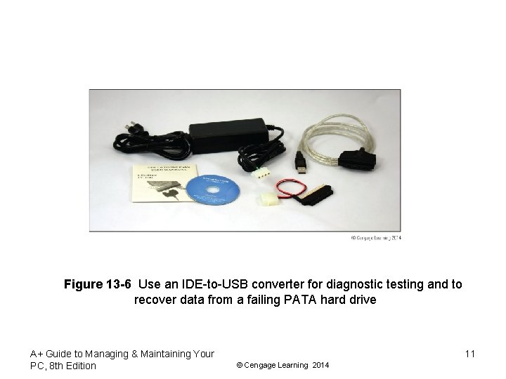 Figure 13 -6 Use an IDE-to-USB converter for diagnostic testing and to recover data