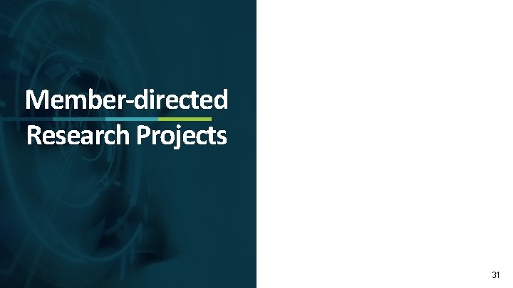 Member-directed Research Projects 31 