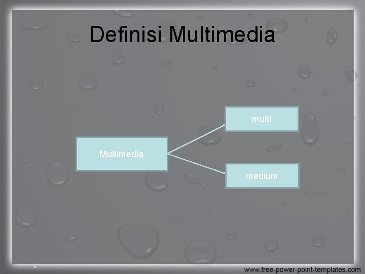 Definisi Multimedia multi Multimedia medium 