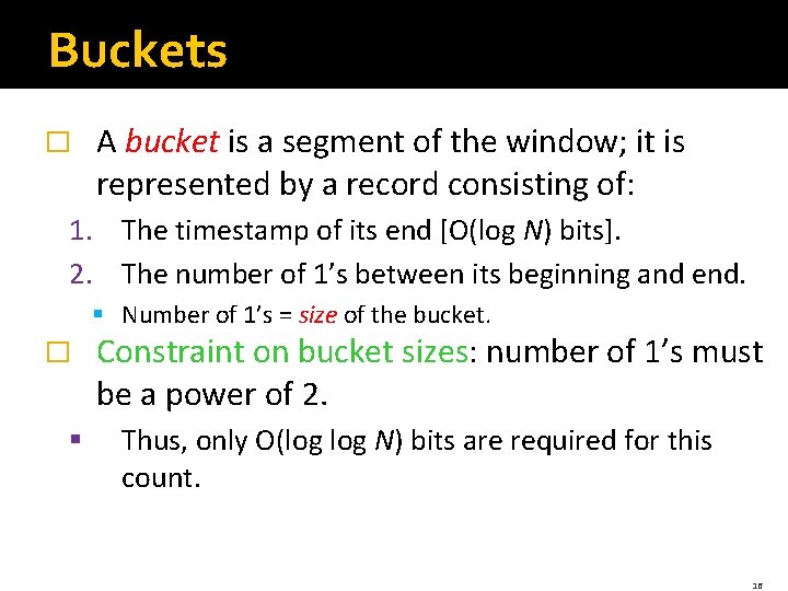 Mining Data Streams The Stream Model Sliding Windows