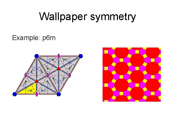 Wallpaper symmetry Example: p 6 m 