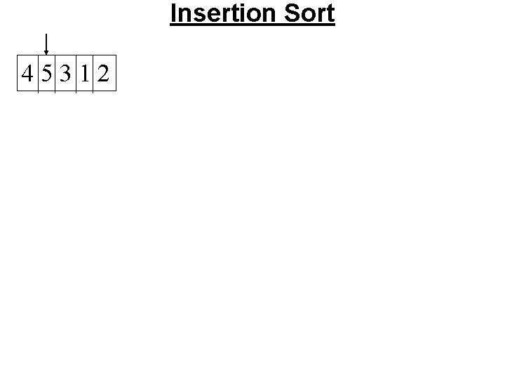 Insertion Sort 45312 