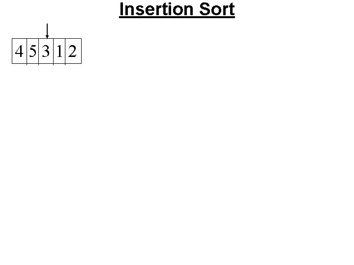Insertion Sort 45312 