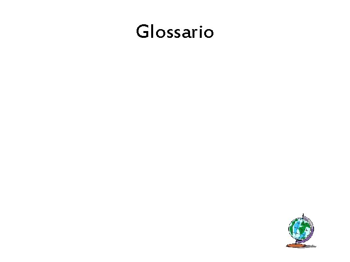 Glossario 