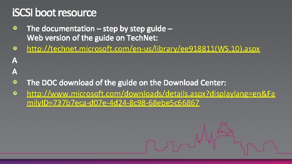 http: //technet. microsoft. com/en-us/library/ee 918811(WS. 10). aspx http: //www. microsoft. com/downloads/details. aspx? displaylang=en&Fa mily.