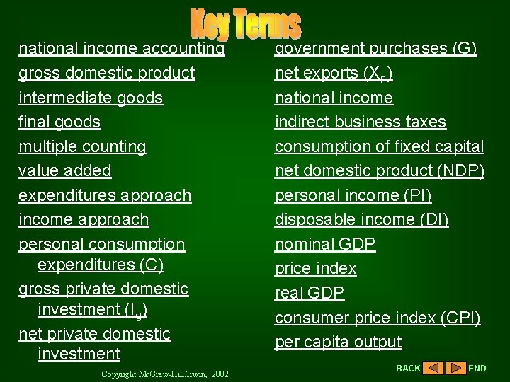 national income accounting gross domestic product intermediate goods final goods multiple counting value added