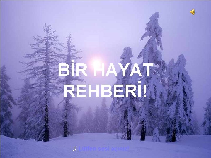 BİR HAYAT REHBERİ! ♫ Lütfen sesi açınız! 