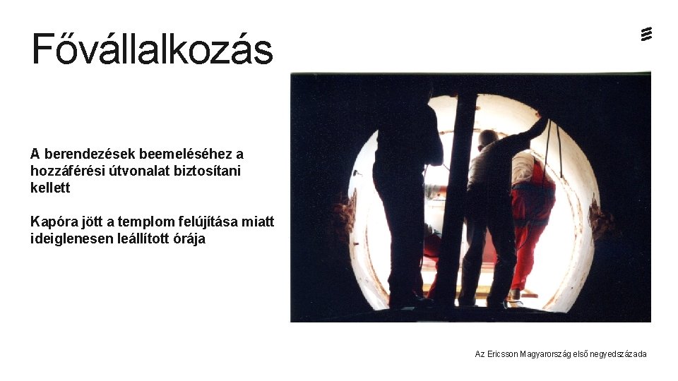 Fővállalkozás A berendezések beemeléséhez a hozzáférési útvonalat biztosítani kellett Kapóra jött a templom felújítása Fővállalkozás A berendezések beemeléséhez a hozzáférési útvonalat biztosítani kellett Kapóra jött a templom felújítása