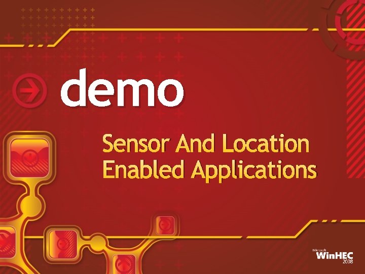 demo Sensor And Location Enabled Applications 