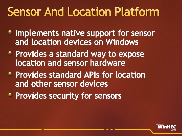 Sensor And Location Platform Implements native support for sensor and location devices on Windows