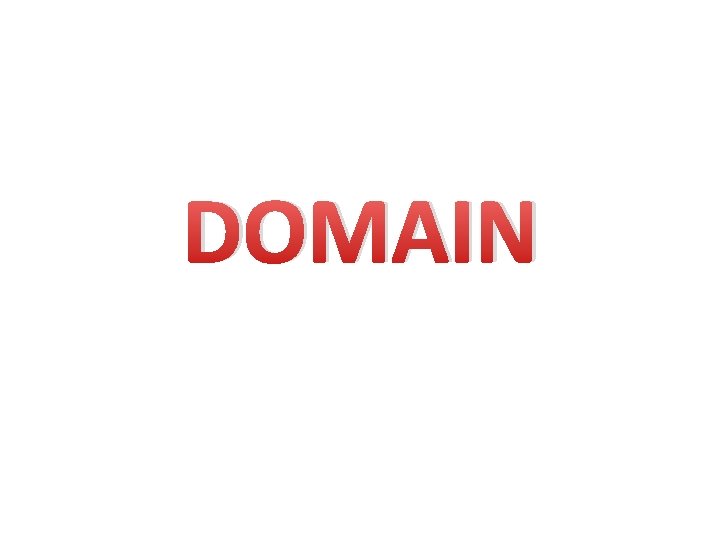 DOMAIN 