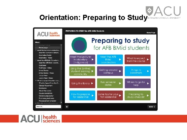 Orientation: Preparing to Study 