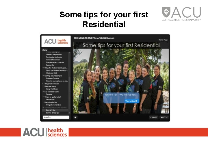 Some tips for your first Residential 