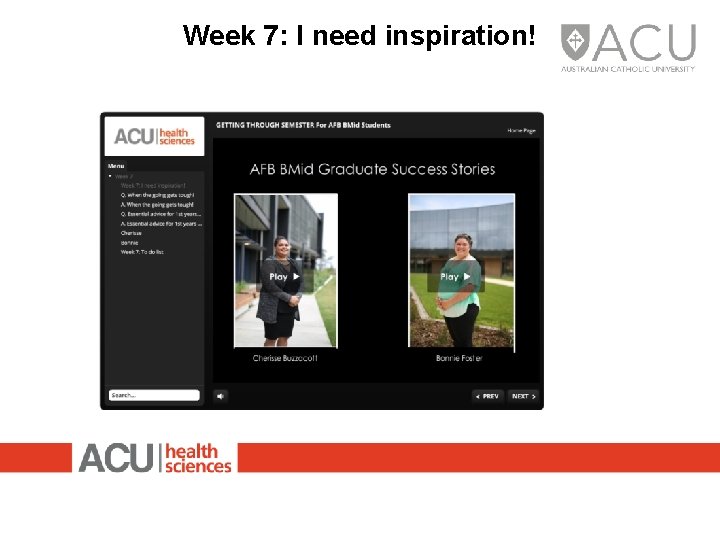 Week 7: I need inspiration! 