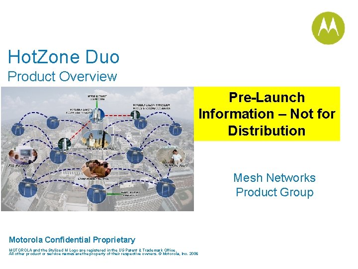Hot. Zone Duo Product Overview Pre-Launch Information – Not for Distribution Mesh Networks Product