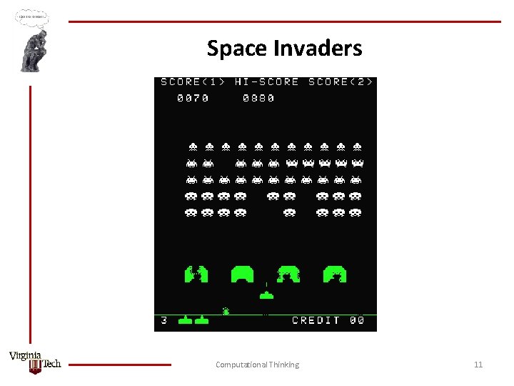Space Invaders Computational Thinking 11 
