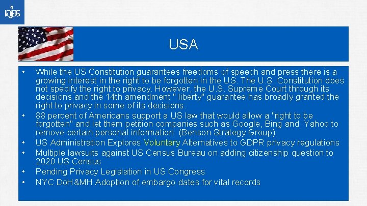 USA • • • While the US Constitution guarantees freedoms of speech and press