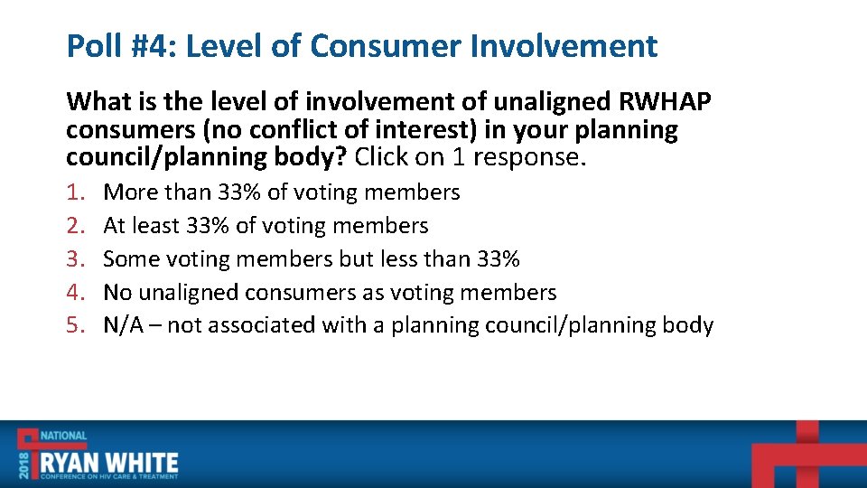 Poll #4: Level of Consumer Involvement What is the level of involvement of unaligned