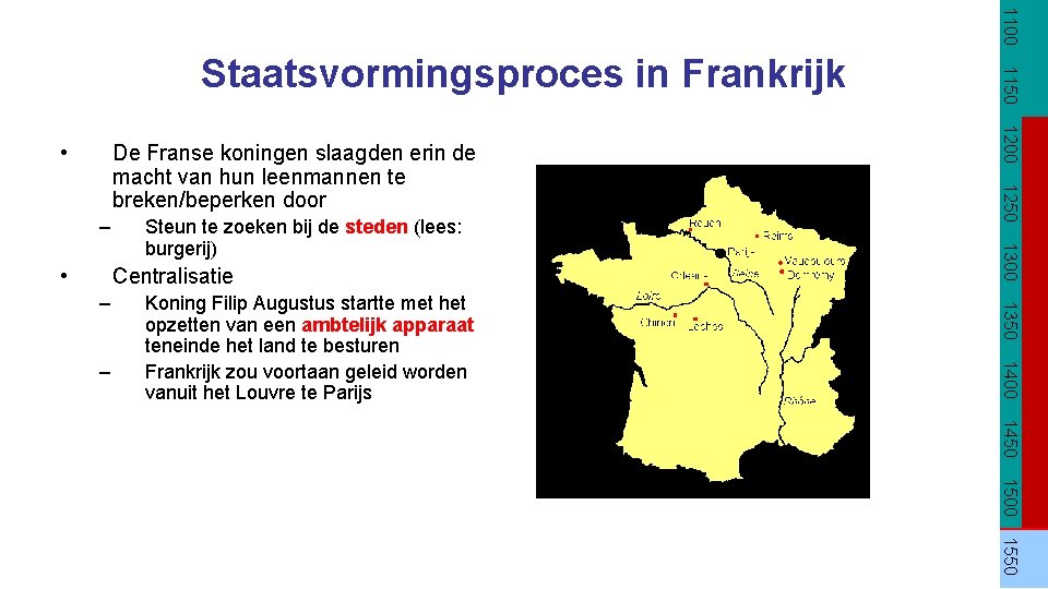 Kenmerk 17 Het begin van staatsvorming en centralisatie