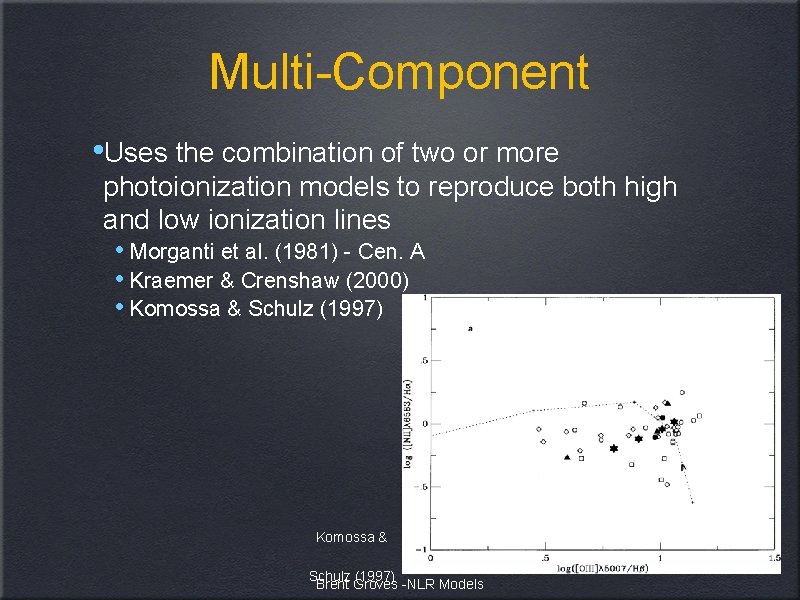 Multi-Component • Uses the combination of two or more photoionization models to reproduce both