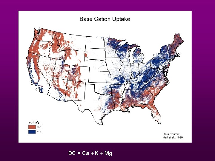 BC = Ca + K + Mg 