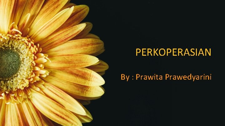 PERKOPERASIAN By : Prawita Prawedyarini 