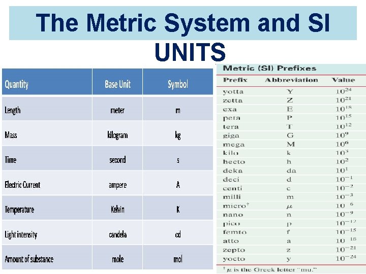 The Metric System and SI UNITS Copyright © 2010 Ryan P. Murphy 