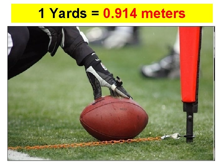 1 Yards = 0. 914 meters Copyright © 2010 Ryan P. Murphy 