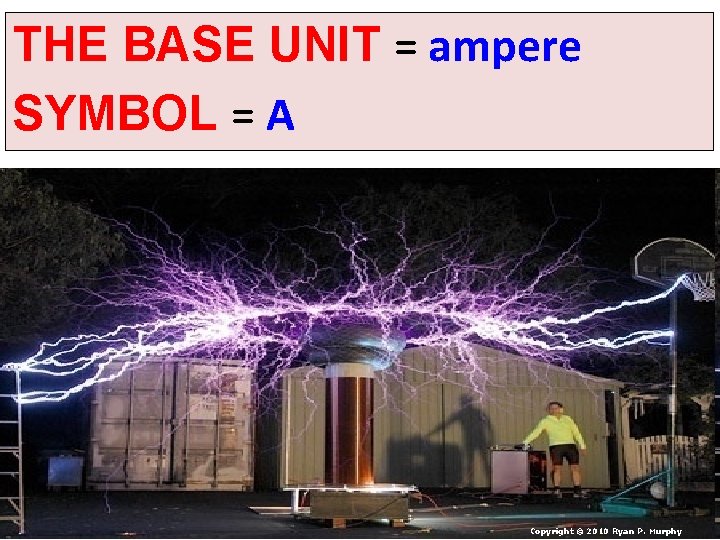THE BASE UNIT = ampere SYMBOL = A Copyright © 2010 Ryan P. Murphy