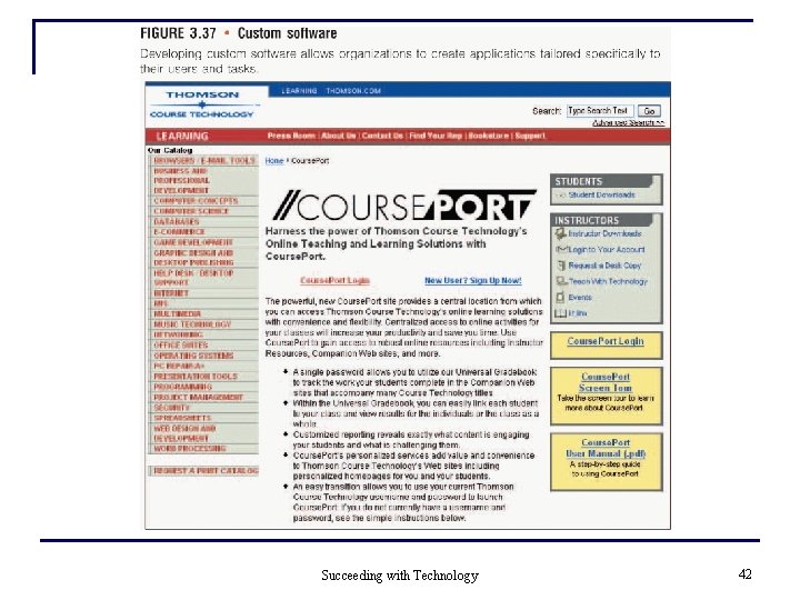 Succeeding with Technology 42 Succeeding with Technology 42