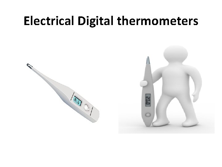 Electrical Digital thermometers 