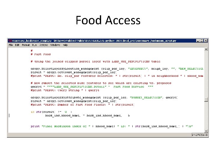 Food Access 