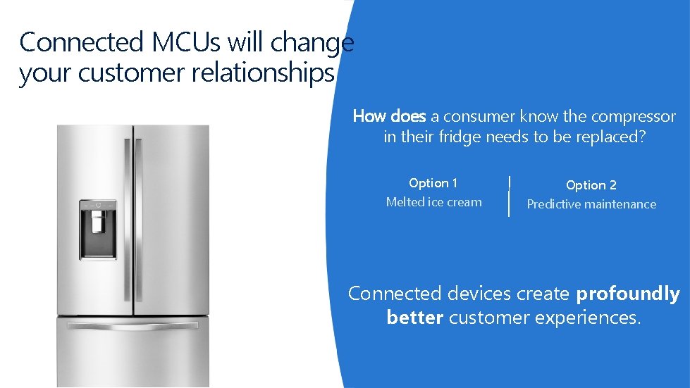 Connected MCUs will change your customer relationships How does a consumer know the compressor